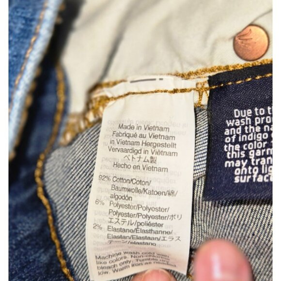 Madewell 27 Women's Jeans Skinny Crop High-Rise Distressed - Picture 7 of 9